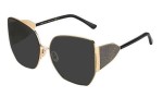 Okulary przeciwsłoneczne Jimmy Choo RIVER/S RHL/IR Kocie oczy Złote
