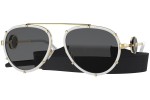 Aurinkolasit Versace Vintage Icon Pilot Clip-On VE2232 147187 Pilotti Valkoinen