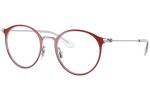Okulary korekcyjne Ray-Ban Junior RY1053 4081 Okrągłe Srebrne