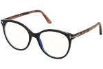 Okulary korekcyjne Tom Ford FT5742-B 005 Okrągłe Czarne