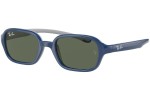 Okulary przeciwsłoneczne Ray-Ban Junior RJ9074S 709671 Prostokątne Niebieskie