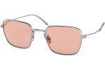 Okulary przeciwsłoneczne Prada PR54WS 05Q03F Kwadratowe Srebrne