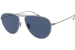 Okulary przeciwsłoneczne Giorgio Armani AR6131 300380 Pilotki (Aviator) Srebrne