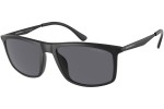 Okulary przeciwsłoneczne Emporio Armani EA4171U 500181 Polarized Prostokątne Czarne