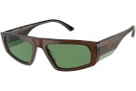 Okulary przeciwsłoneczne Emporio Armani EA4168 5910/2 Prostokątne Brązowe