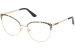 Okulary korekcyjne Guess GU2715 001 Kocie oczy Złote