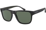 Okulary przeciwsłoneczne Emporio Armani EA4163 589871 Kwadratowe Czarne