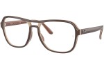 Okulary korekcyjne Ray-Ban Stateside RX4356V 8135 Pilotki (Aviator) Brązowe