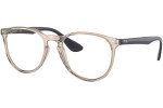 Okulary korekcyjne Ray-Ban Erika RX7046 8138 Kwadratowe Brązowe