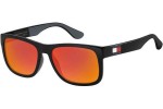 Okulary przeciwsłoneczne Tommy Hilfiger TH1556/S 807/UZ Prostokątne Czarne