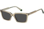 Okulary przeciwsłoneczne Polaroid PLD4116/S/X 10A/M9 Polarized Prostokątne Beżowe